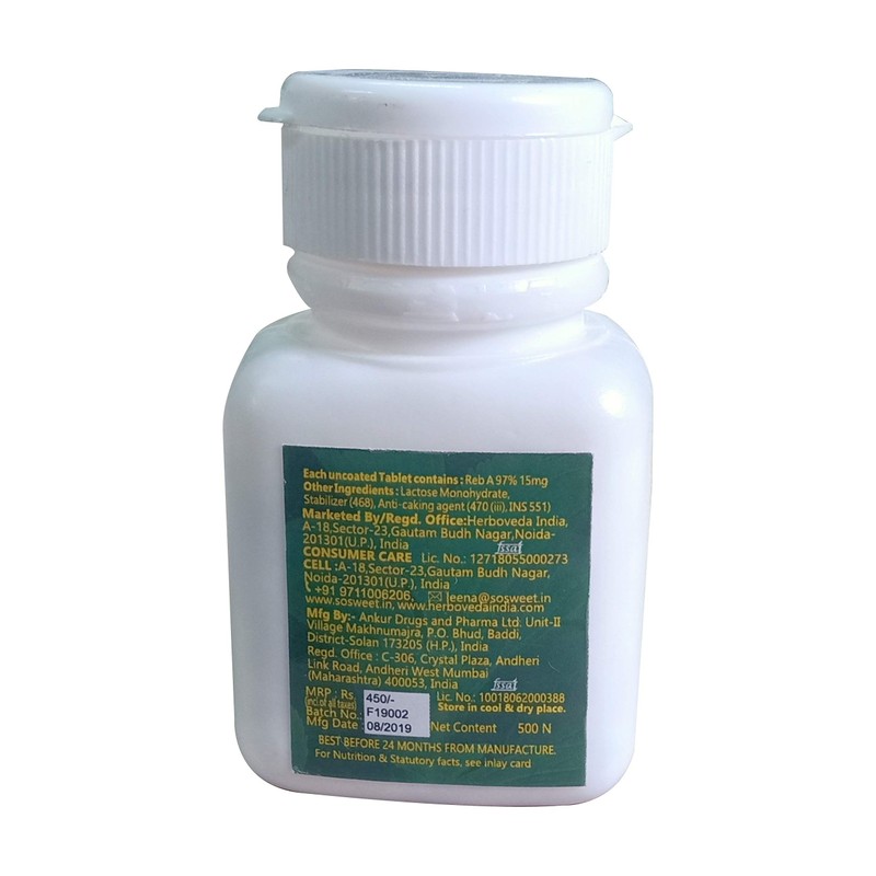 So Sweet Stevia 500 Tablet Dispenser