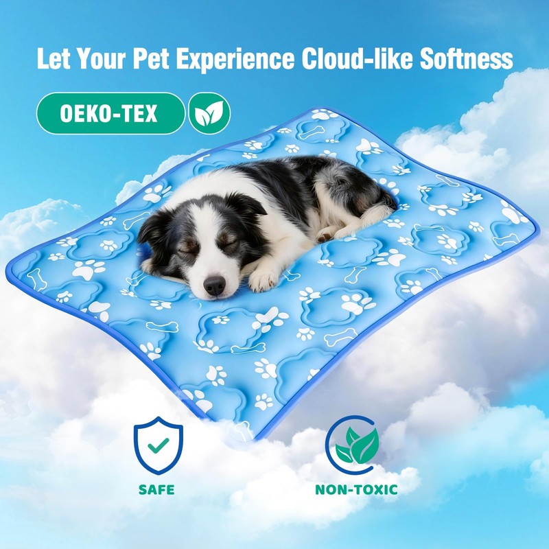 Dog Cooling Mat, Extra Large Cooling Dog Bed Mat for