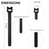 Swift Direct 8-Inch 100 Pcs Reusable Cable Ties, Premium Quality