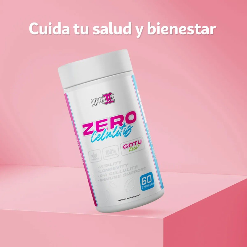 Suplemento Lipo Blue Zero Celulitis Cápsulas Gotu Kola 950mg
