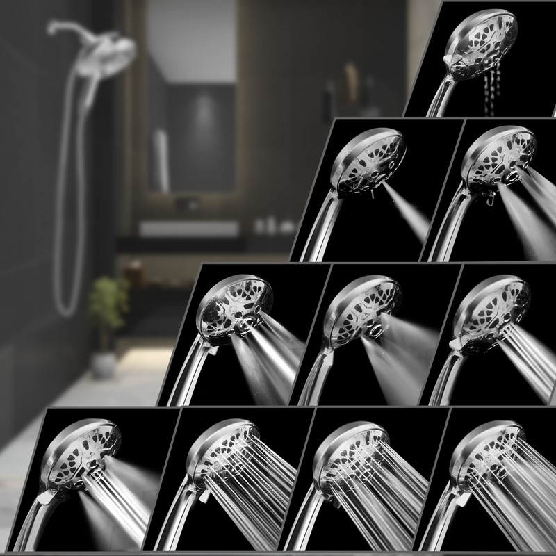 Shower Head with Handheld High Pressure: INAVAMZ Hand Held Shower