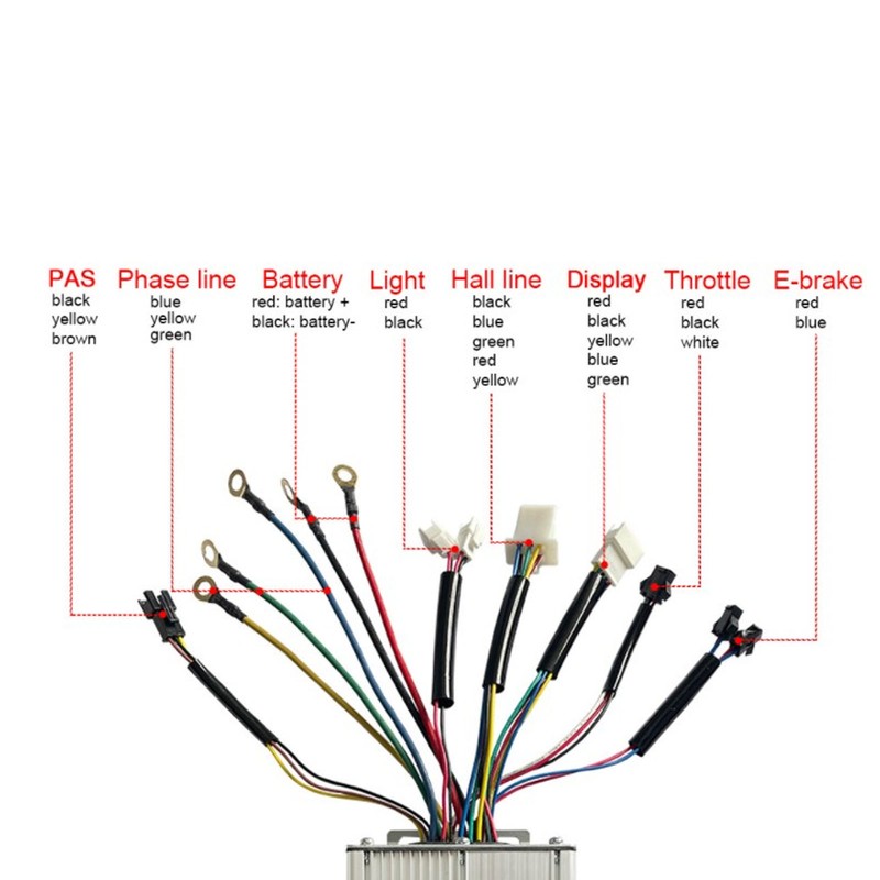 Electric Bike Controller Aluminum Alloy Bicycle Accessories with SM Connector