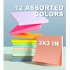 （24 Pads） Rhawom Sticky Notes,3x3 in Colorful Post Notes,Super Sticking