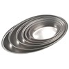 Genware NEV-1461 Oval Veg Dish, Stainless Steel, 12"