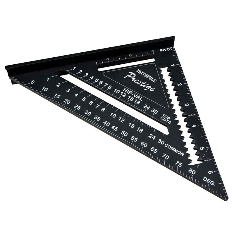 Faithfull FAICSQ7CNC Presitge Quick Square Black Aluminium 178mm (7in)