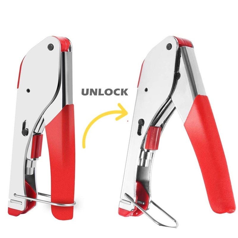 Coax Cable Crimper Cutter - TECHTOO Coaxial Cable Compression Fitting