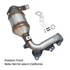 FortunaFlow Catalytic Converter Compatible with Toyota Sienna 2004 2005 2006,Toyota