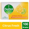 Dettol Bar Soap Citrus Fresh 3 x 100g, 312 grams
