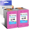 KCMYTONER 60XL Tri-Color Ink Cartridges Replacement for HP 60 XL