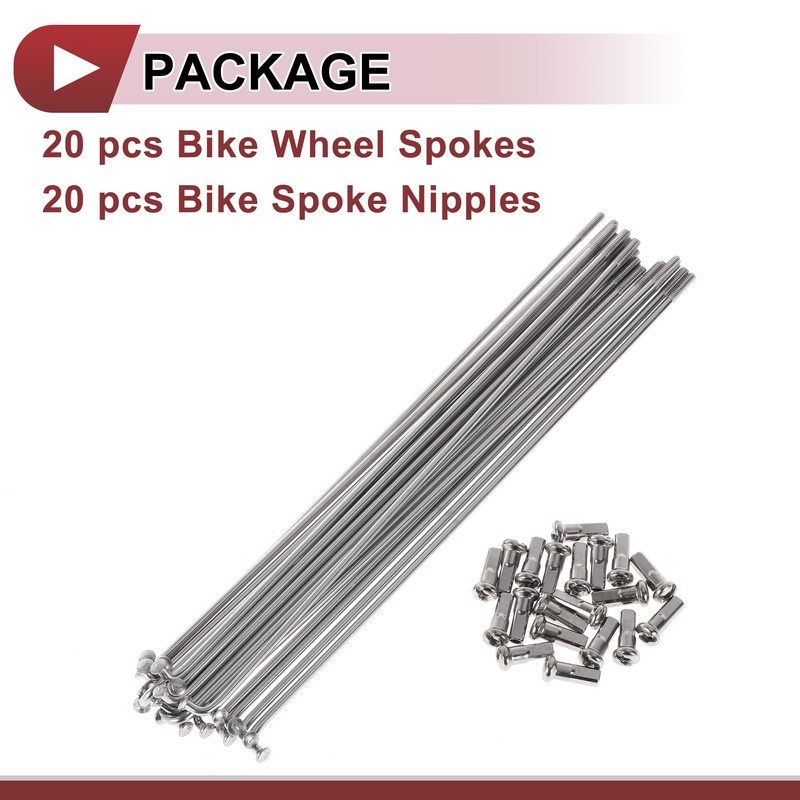 Partuto 20 Set 13G Bicycle Spokes 160mm Bike Wheel Spokes