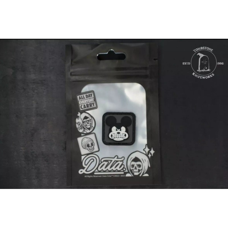 NEW Data Crew Mickey Mouse RE Patch 1” B/W Steamboat