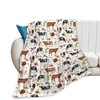 Cow Blanket Cattle Floral Decor Throw Blanket Super Warm Soft