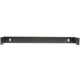 1U Hinged Wall Mount Patch Panel Bracket - 19" Patch Panel Swing Rack for Shallow Network Equipment, 4 Inch Deep, Dimensions: 1.75 (H) x 19 (W) x 4 (D) inches, Black, Cablewholesale