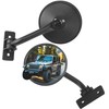 JOYTUTUS Upgraded Round Wrangler Mirrors Doors Off Compatible with Wrangler