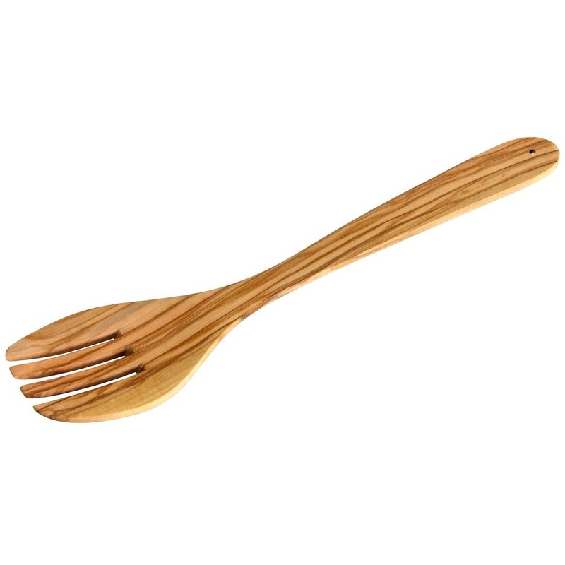 Fackelmann 30855 Salad Cutlery Olive Wood Dishwasher Safe 30 cm