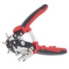 Leather Hole Punch 6 Holes 360 Degree Rotating Adjustable Margin