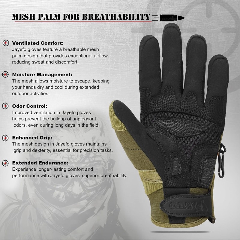 Jayefo Adjustable Unisex Work Gloves - Safety Work Gloves Provides