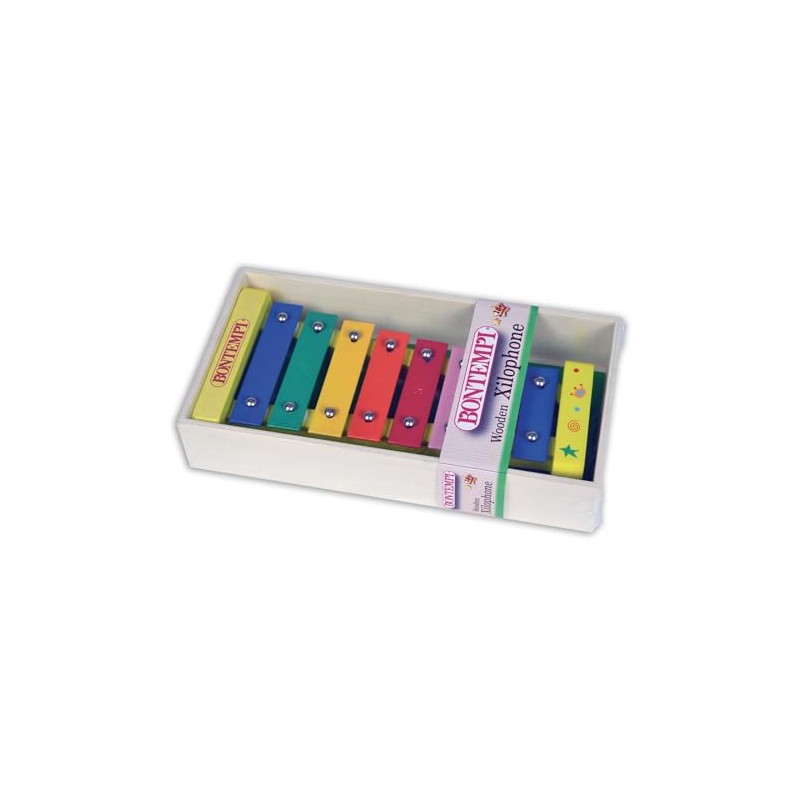 Bontempi RainbowChimes: Xylophone with 8 Coloured Metallic Notes for Sparkling