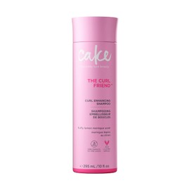 Cake Beauty Curl Girl Next Door Champú de aceite de argán para cabello rizado, aloe vera y vegano, champú hidratante para mejorar los rizos antiencrespamiento para cabello seco dañado, sin sulfato, s