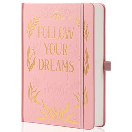 MGGAO College Rule Notebook for Women Men, 318 Numbered Pages Journal, A5 Butterfly Floral Journals for Writing, Aesthetic Notebooks, Work School Note Taking, 14.7 x 21.4 cm