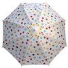 Foxfire for Kids Solid Pattern Umbrella White with Pastel Polka