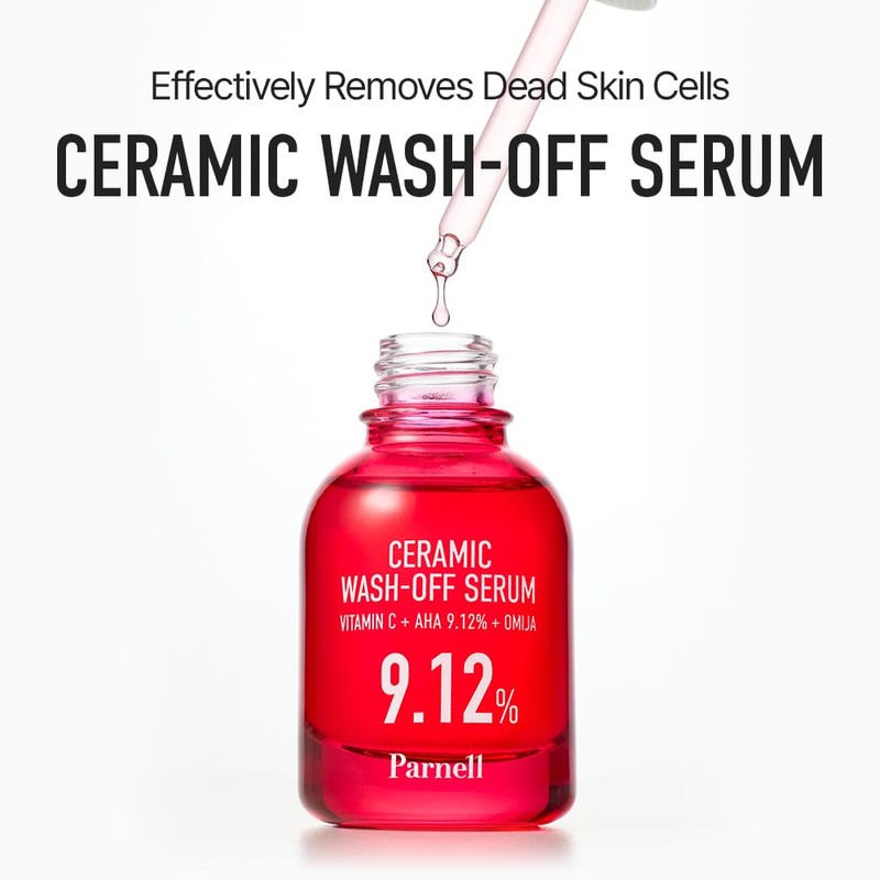 Parnell AHA 9.12% Omija Ceramic Wash-Off Serum | 1-Minute Face