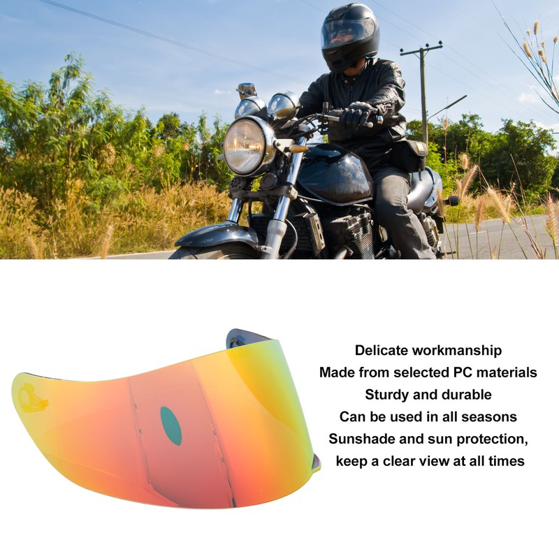 Motorcycle Helmet Lens Visor Sun Protection Clear Helmet Face Cover