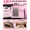 Fluffy Manga Lash Clusters Kit, Natural Wispy Cluster Eyelash Extensions,