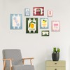 YESKAY 4x6 Picture Frame with Real Glass,Wavy Edge Wooden Photo