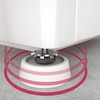 sossai® Pulsar washing machine vibration damper, vibration damper, pack of