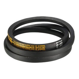 sourcing map A-49 Drive Belt 49 Inch Pitch Length Industrial Rubber Transmission Belt