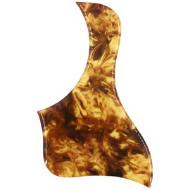 Domofa Acoustic Guitar Pickguard Thick Pick Guard for Taylor Acoustic Guitar Replacement Parts (Clear Amber)