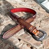 DANIEL'S ARTPLANET Men's Western Belt 1.5” Wide Full Grain One