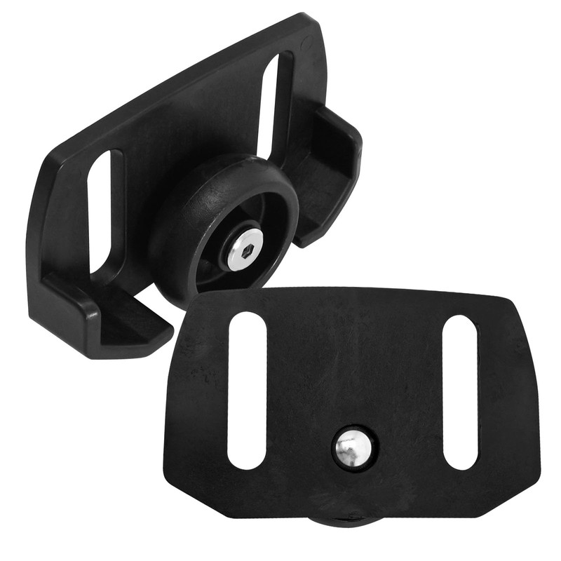 Set of 2 Universal Roller Wheel Skid Snow Thrower Shoes,