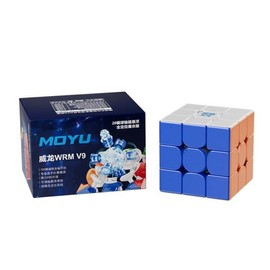 MoYu Weilong WRM V9 3x3 Speed Magic Puzzle Cube Mmagnetic MagLev + 20 Ball Core 3.0 + UV Coated Magic Cloth Version 2024 weilong WR M v9 3x3x3 Cube Stickerless
