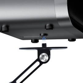 YushengTai Projector Mount, Mini Projector Stand, Projector Mount for Wall Ceiling Mount, Projector Stand with 1/4 Inch Universal Screw Interface, 360° Rotatable Projector Holder, Black