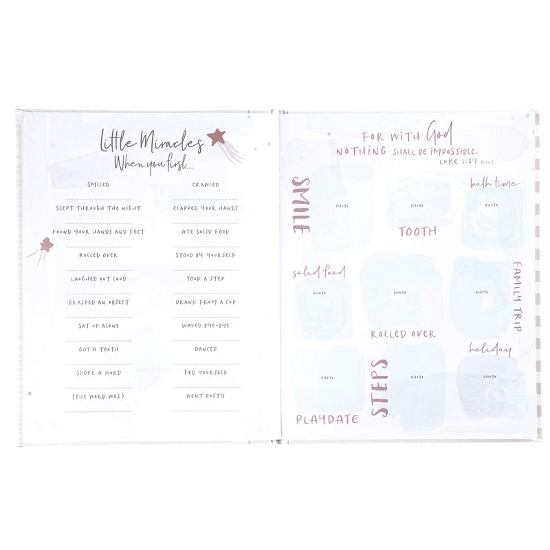 C.R. Gibson Little Blessing Baby Memory Book for Newborns, 64