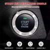 2 PCS Bling Crystal Rhinestone Car Engine Start Decoration Ring,