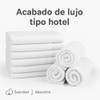Toallas Faciales Blanco 100 Algodón Suaves Absorbentes Hotel Piezas