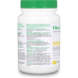 Organika Organika Quercetin with Bromelain- High Availability, Immune System Support, Allergy and Inflammation Support- 120tabs