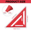 Carpenter Square 7 Inch Metal Squares Ruler Aluminum Alloy -