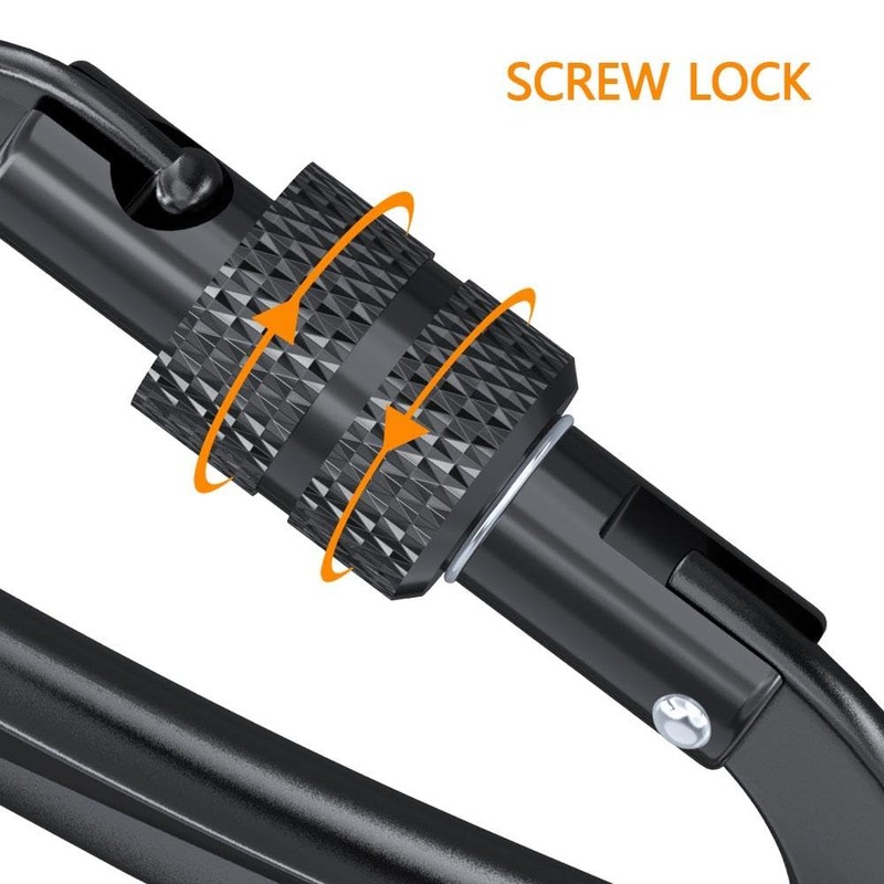 Brotree Locking Carabiner Clips 12KN (1200 kg) Heavy Duty Carabiners
