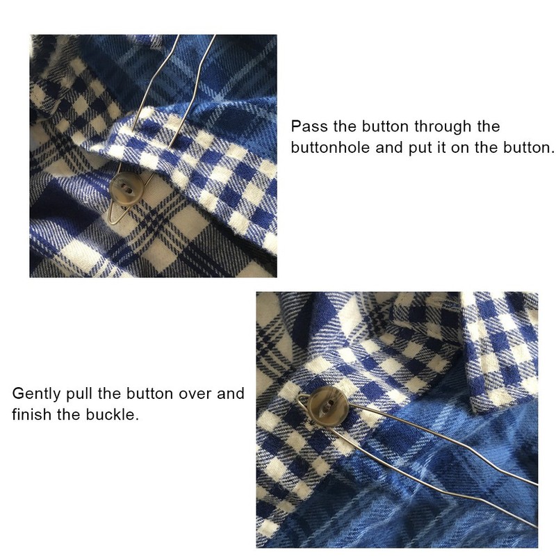 Grip Button Hook Helper Shirt Collar Buttoner Jeans Easy Buttoner