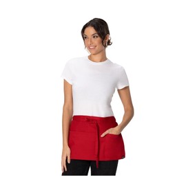 Chef Works Women's Waist Apron, Red