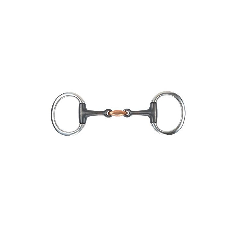 Shires Equestrian Sweet Iron Lozenge Flat Ring Eggbutt Bit (6")