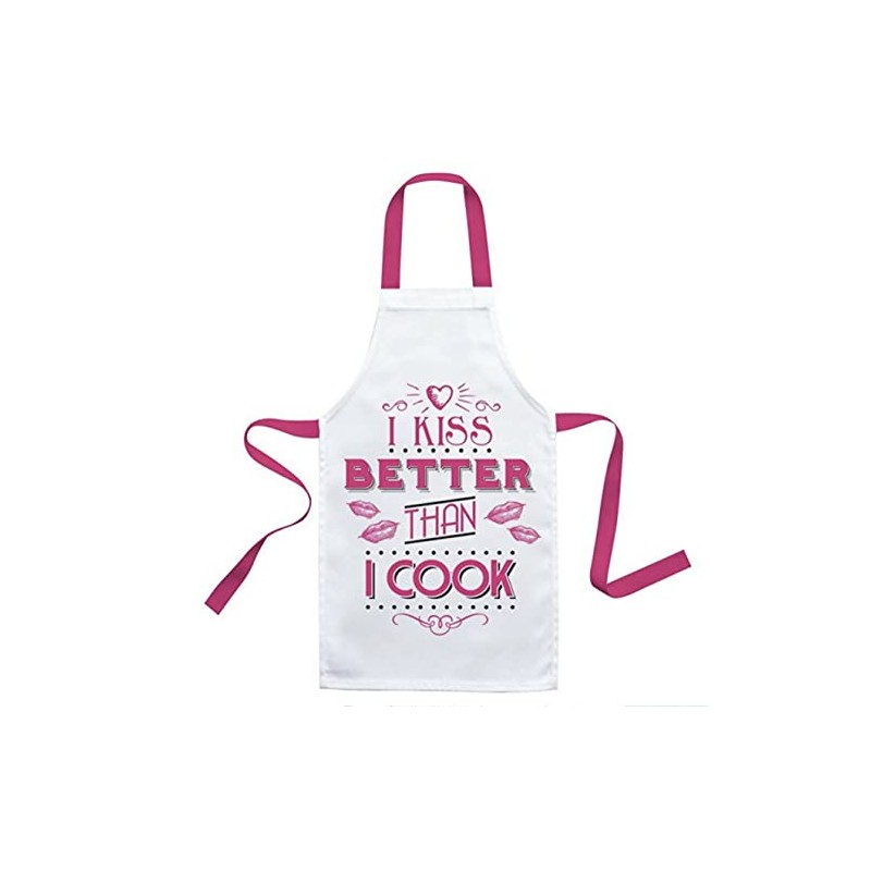 The Leonardo Collection Slogan Kitchen Apron - I Kiss Better