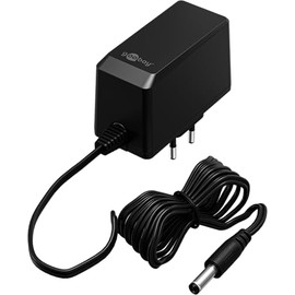 goobay 64979 Universal Power Supply 12 V / 27 W 2.25 A Plug Power Supply 12 V / Replacement Power Supply with DC Plug 5.5 mm x 2.1 mm for TV Box, Router, LED Strip, Video Camera / 1.8 m