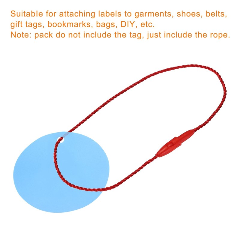QUARKZMAN Polyester Rope Hanging Tag Snap Lock Pins Loop Price