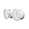 4 x 43mm Overflow Round Ventilation Grilles - Plastic Air