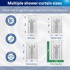 CLOROX Bathroom Shower Curtain with Waterproof Lightweight PEVA Liner Set,